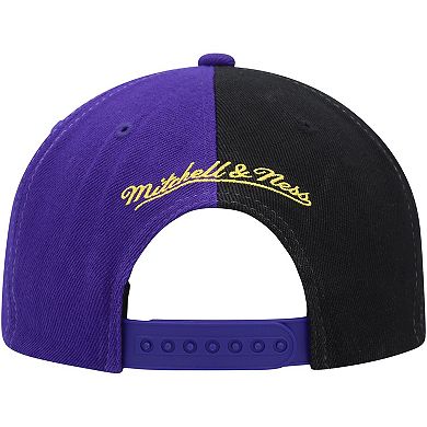 Men's Mitchell & Ness Purple Los Angeles Lakers Hardwood Classics Retroline Snapback Hat