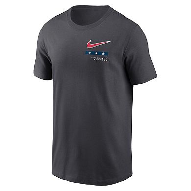 Men's Nike Anthracite Colorado Rockies Americana T-Shirt