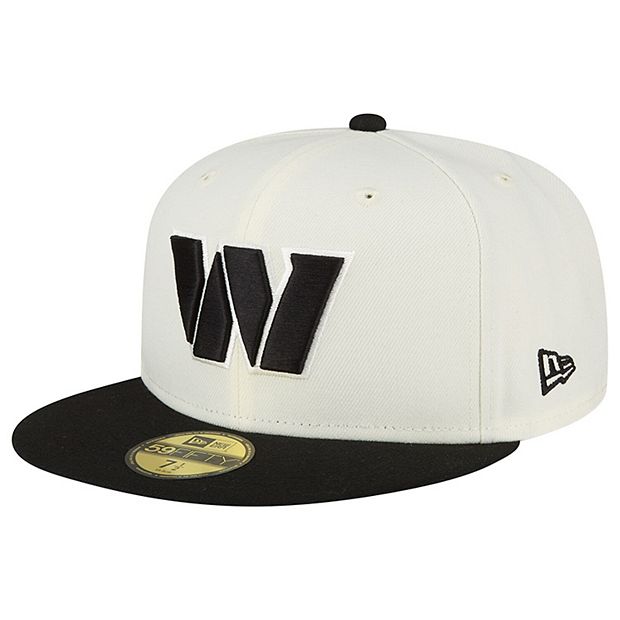 Men's New Era Cream/Black Washington Commanders Chrome Collection 59FIFTY  Fitted Hat