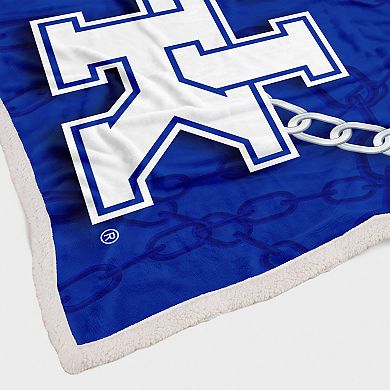 Kentucky Wildcats 60'' x 80'' Fan Chain Flannel Sherpa Blanket