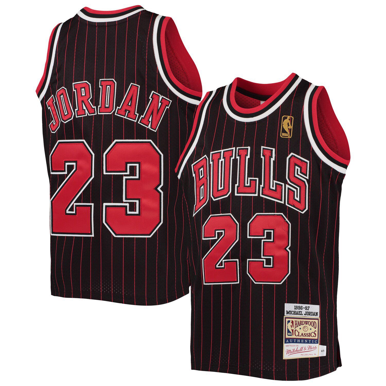 Scottie Pippen Chicago Bulls Mitchell & Ness Big & Tall Hardwood Classics  1997/98 Split Swingman Jersey - Red/Black