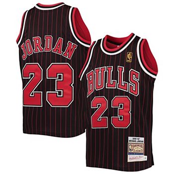 Men's Mitchell & Ness Black/Red Chicago Bulls Hardwood Classics 1997 Split Swingman Shorts Size: Small