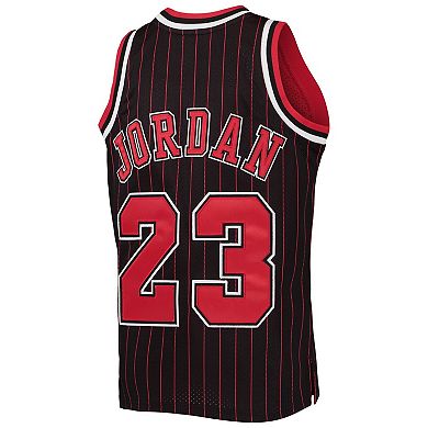 Youth Mitchell & Ness Michael Jordan Black/Red Chicago Bulls 1996-97 Hardwood Classics Authentic Jersey