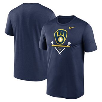 Men's Nike Navy Milwaukee Brewers Icon Legend T-Shirt