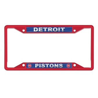 WinCraft Detroit Pistons Chrome Color License Plate Frame