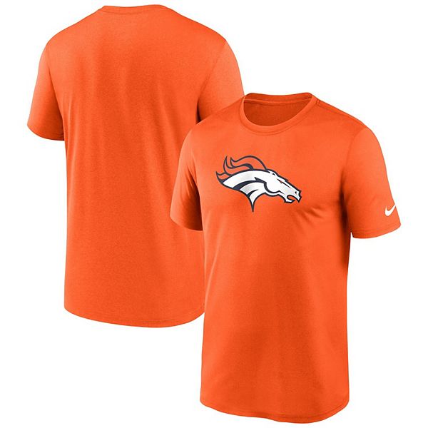 Men's Nike Orange Denver Broncos Legend Logo Performance T-Shirt