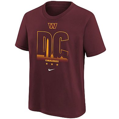 Youth Nike Burgundy Washington Commanders Team City T-Shirt