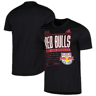 Men's adidas Black New York Red Bulls Club DNA Performance T-Shirt