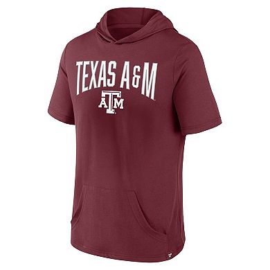 Men's Fanatics Branded Maroon Texas A&M Aggies Outline Lower Arch Hoodie T-Shirt