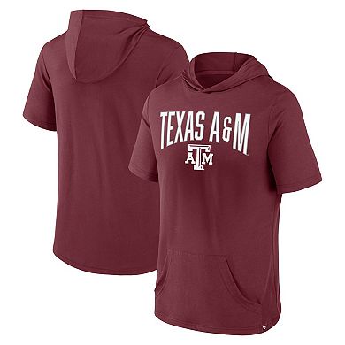 Men's Fanatics Branded Maroon Texas A&M Aggies Outline Lower Arch Hoodie T-Shirt