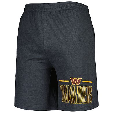 Men's Concepts Sport Burgundy/Charcoal Washington Commanders Meter T-Shirt & Shorts Sleep Set