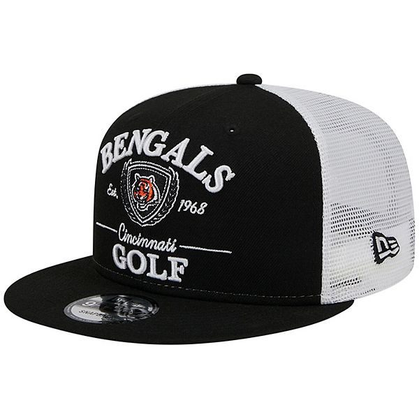 Cincinnati Bengals Throwback Golfer Hat, Gray, by New Era