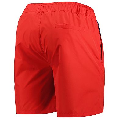 Men's Starter Red Washington Capitals Freestyle Volley Swim Shorts