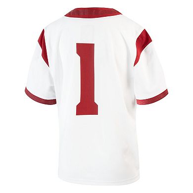 Youth Nike #1 White USC Trojans Untouchable Football Jersey