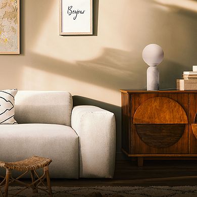 Brightech Mila Tall 15" Dimmable Led Table Lamp With Marble Base