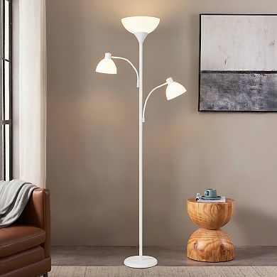 Brightech Sky Dome Double 72" Led Torchiere Floor Lamp With Adjustable Arms