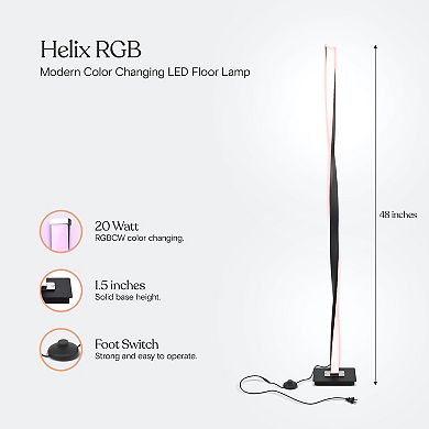 Brightech Helix 48" Color Changing Led Column Floor Lamp