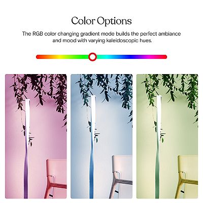 Brightech Helix LED RGB Floor Lamp Black