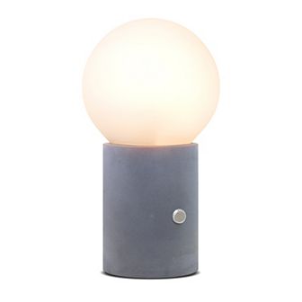 Brightech Kai 11" Dimmable Led Cement Modern Table Lamp