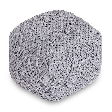 Lucianna Pouf Hand Knitted