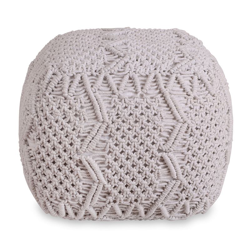 Wynne Round Knitted Outdoor/ Indoor Pouf