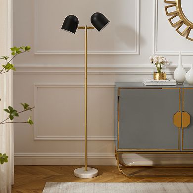 Nariyah Floor Lamp 6ft Power Cord, Foot Switch, 2 Lights