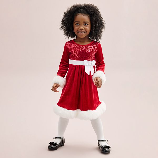 Girls christmas dress clearance kohls