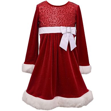Baby & Toddler Girl Bonnie Jean Velvet Santa Dress