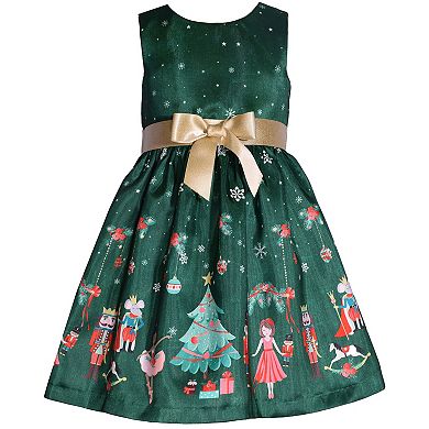 bonnie jean green christmas dress LONDYN 3/4 SLV FIT & FLARE MINI DRESS – Mable Clothing main image 0