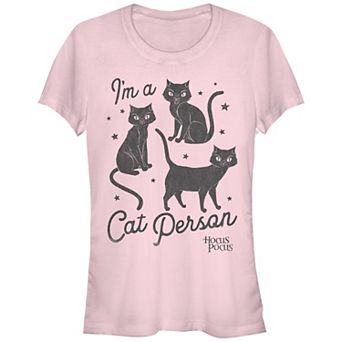Disney's Hocus Pocus Juniors' Thackery Binx I'm a Cat Person Fitted Tee