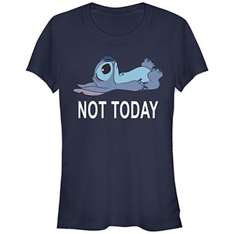 Disney's Lilo & Stitch Juniors' Not Today Stitch Fitted Graphic Tee