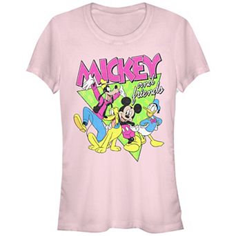 Disney's Mickey Mouse Juniors' 90's Friends Fitted Tee