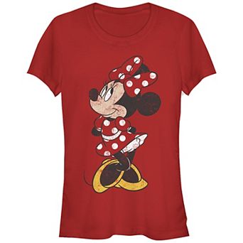 Disney's Mickey And Friends Minnie Mouse Juniors' Simple Fitted Graphic Tee