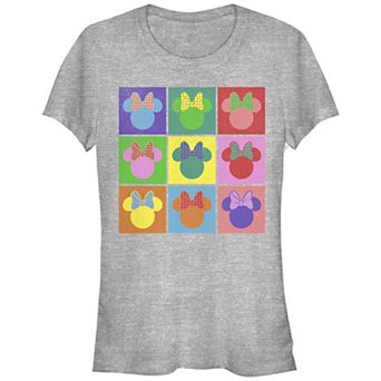 Disney's Mickey And Friends Minnie Mouse Juniors' Pop Art Fitted Graphic Tee