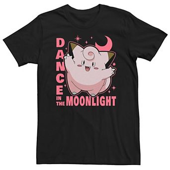 Big & Tall Pokemon Clefairy Dance In The Moonlight Graphic Tee
