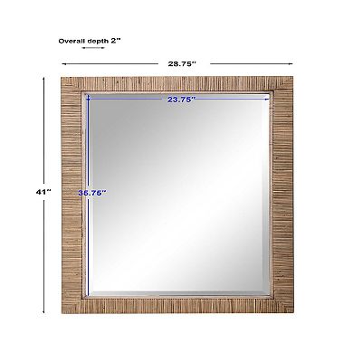 Uttermost Cape Natural Rattan Mirror