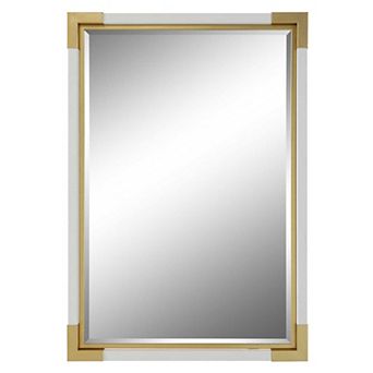 Malik White & Gold Mirror