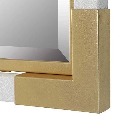 Malik White & Gold Mirror