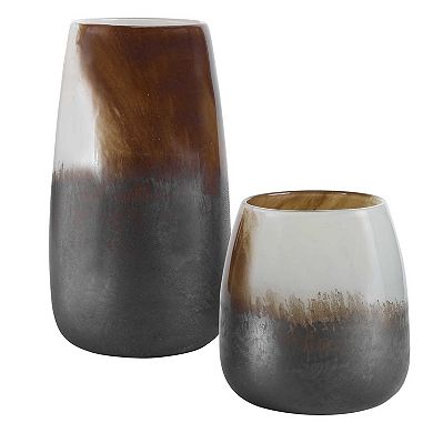 Uttermost Desert Wind Glass Vase 2-Piece Set