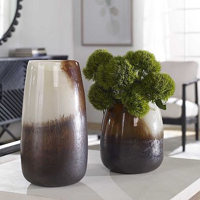 Uttermost Desert Wind Glass Vase 2-Piece Set