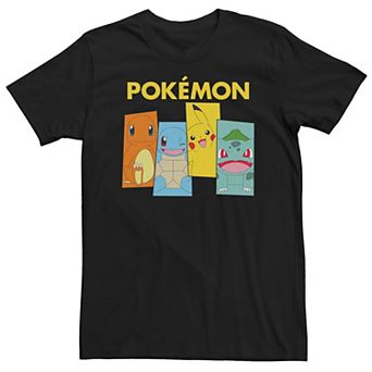 Big & Tall Pokemon Kanto Starter Team Graphic Tee
