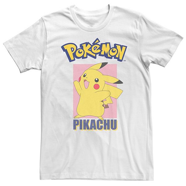 Big & Tall Pokemon Pikachu Pose Panel Graphic Tee