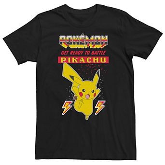 Big & Tall Pokemon Get Ready To Battle Pikachu Graphic Tee