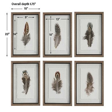 Birds Of A Feather Framed Prints 6-Piece Set