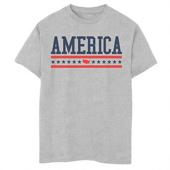 Boys 8-20 America Stars And Stripes Bold Graphic Tee