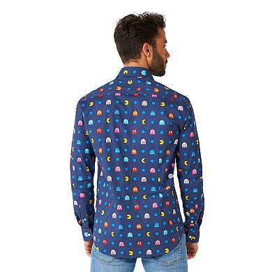 Men's OppoSuits Pac-Man Modern-Fit Button-Down Dress Shirt