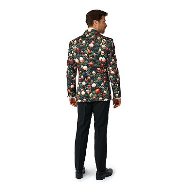 Men's OppoSuits Shine Pine Metallic Christmas Tree Modern-Fit Suit & Tie Set