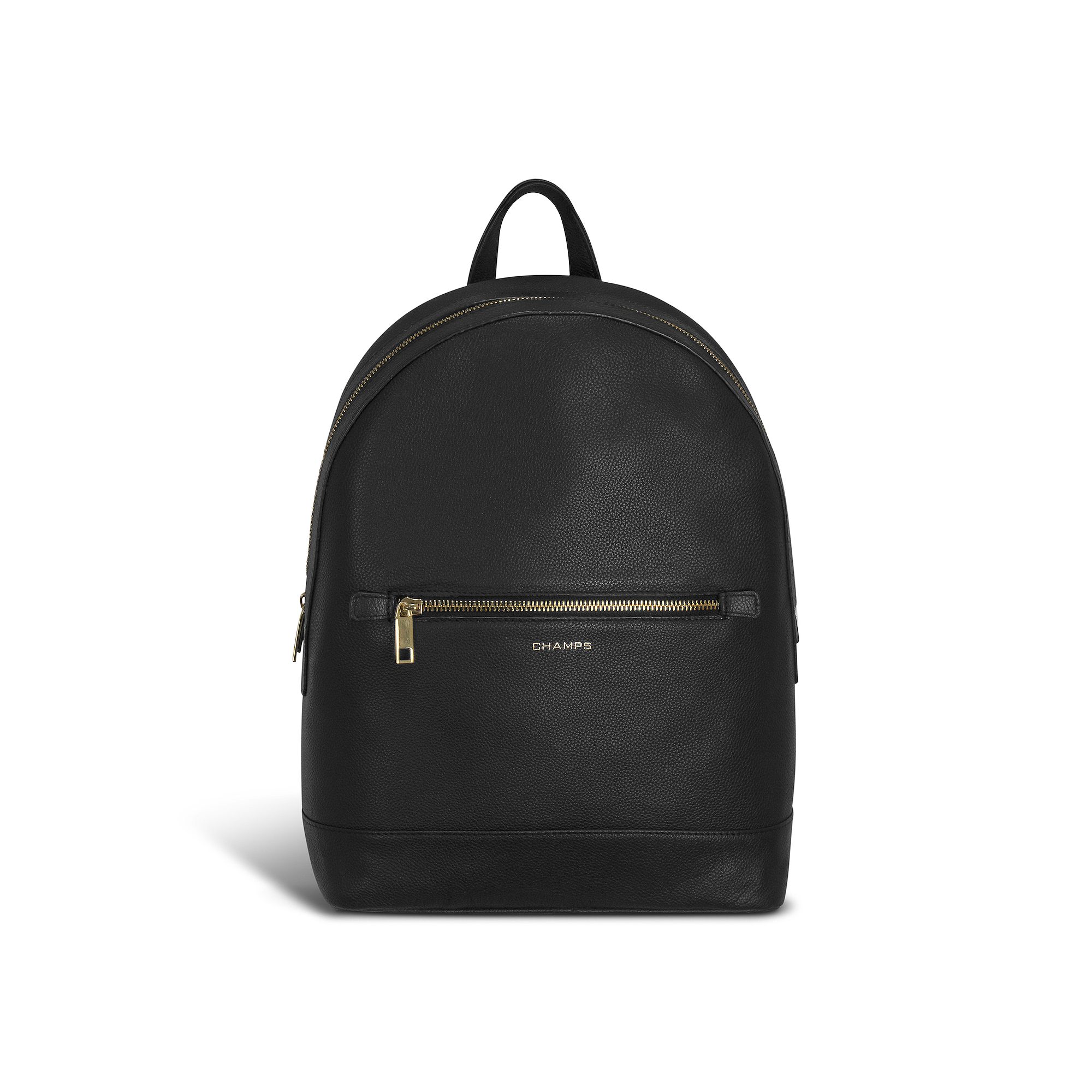 Champs Gala Collection Leather Backpack, Black