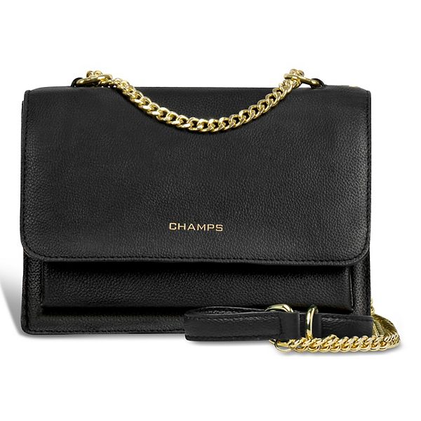 Champs Gala Collection Leather Crossbody Clutch