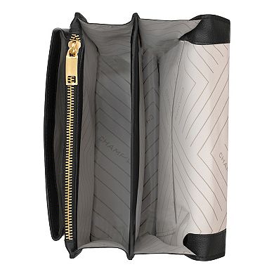 Champs Gala Collection Leather Crossbody Clutch